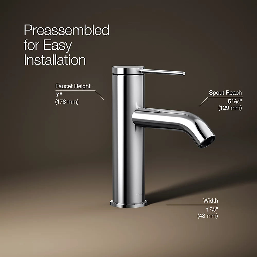 Kohler Components Single-handle bathroom sink faucet, 1.2 gpm K-77958-4A-CP - Plumbing Market