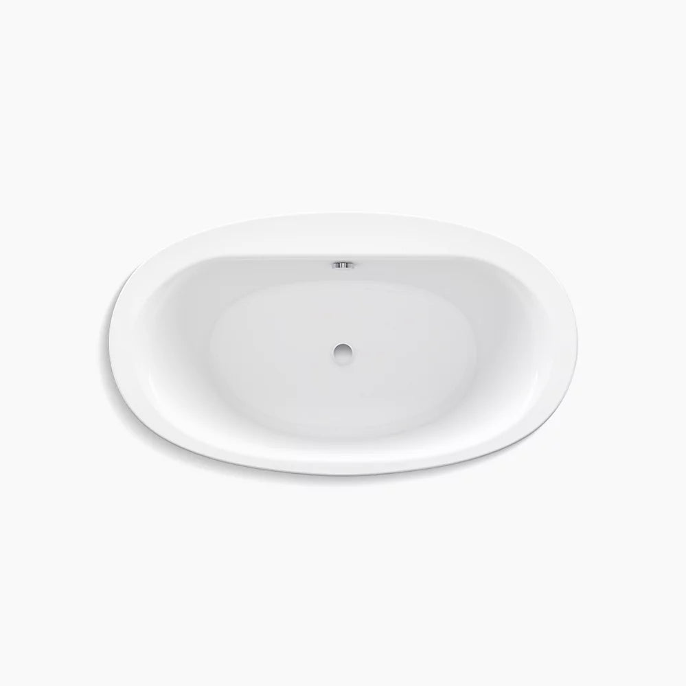 Kohler Sunstruck 60" x 34" freestanding bath with fluted shroud K-24002-0 - Plumbing Market