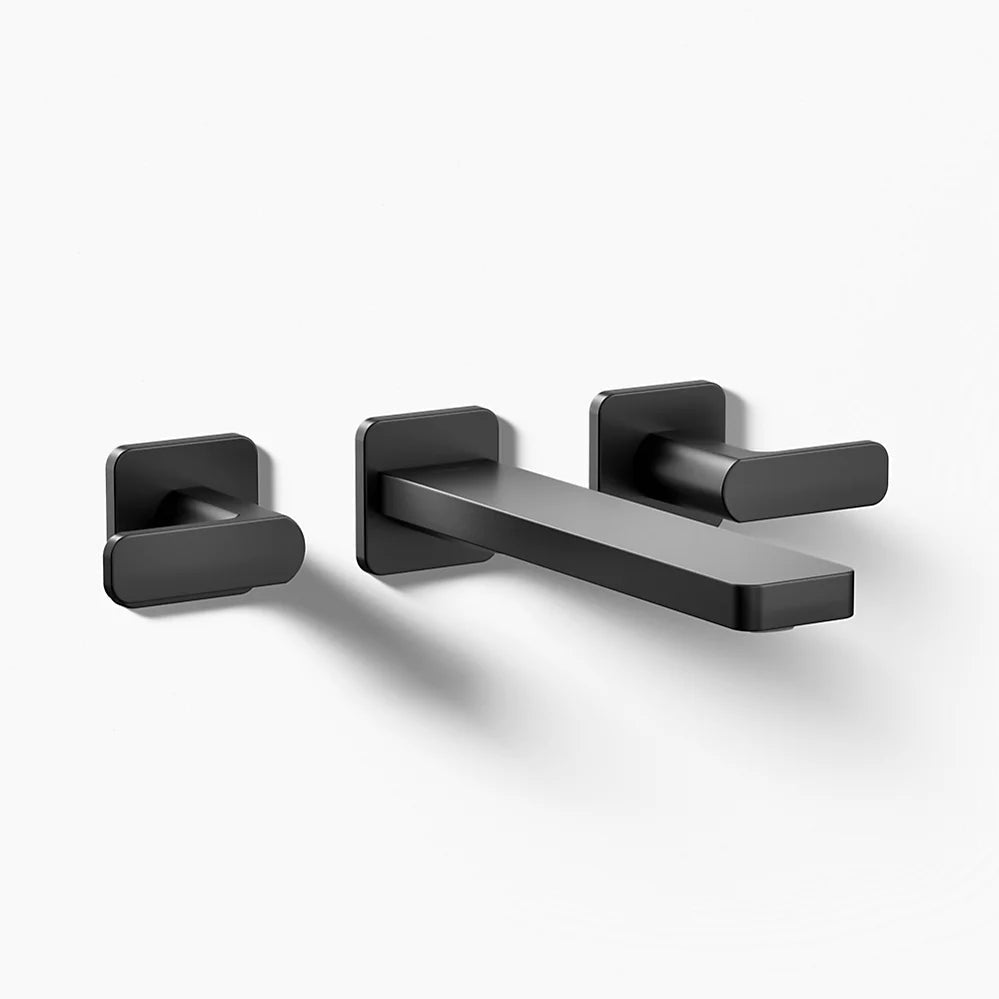 Kohler Parallel Wall-mount bathroom sink faucet trim, 1.2 gpm K-T27120-4-BL - Plumbing Market