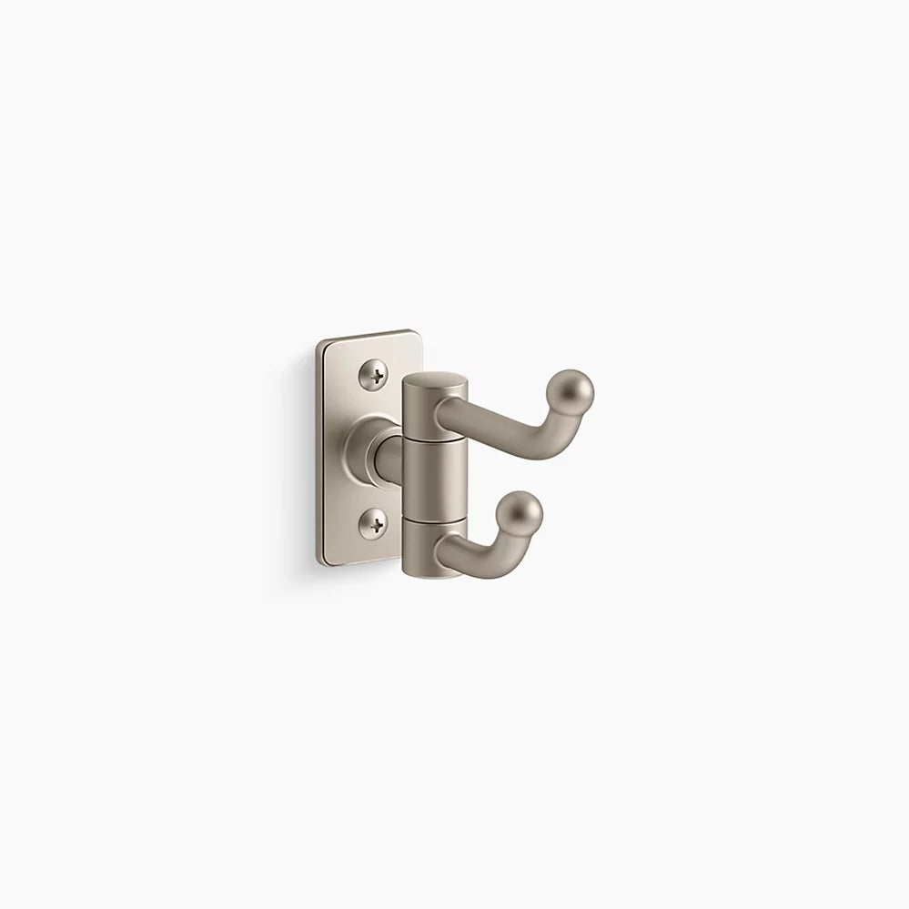 Kohler Castia by Studio McGee Double robe hook K-35927-BN - Plumbing Market
