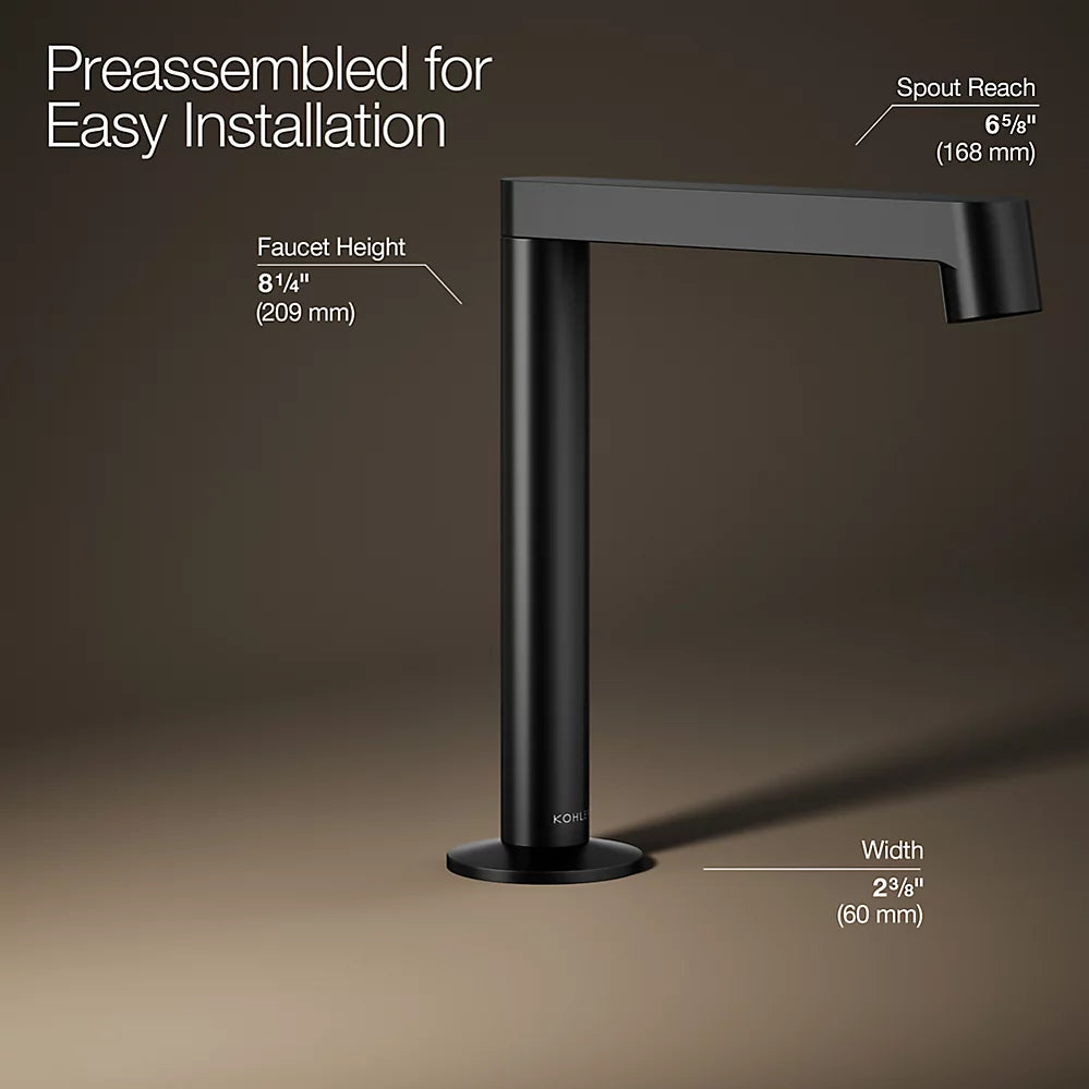 Kohler Components Bathroom sink faucet spout with Row design, 1.2 gpm K-77969-BL - Plumbing Market