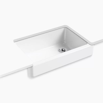 Kohler Whitehaven 32-1/2" undermount single-bowl farmhouse kitchen sink K-5826-0 - Plumbing Market