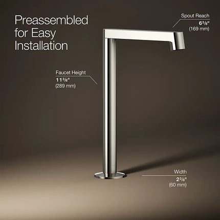 Kohler Components Bathroom sink faucet spout with Row design, 1.2 gpm K-23887-SN - Plumbing Market