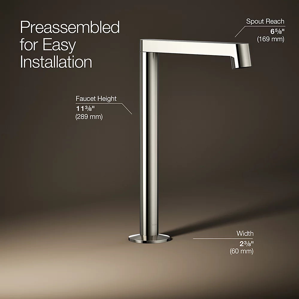Kohler Components Bathroom sink faucet spout with Row design, 1.2 gpm K-23887-SN - Plumbing Market