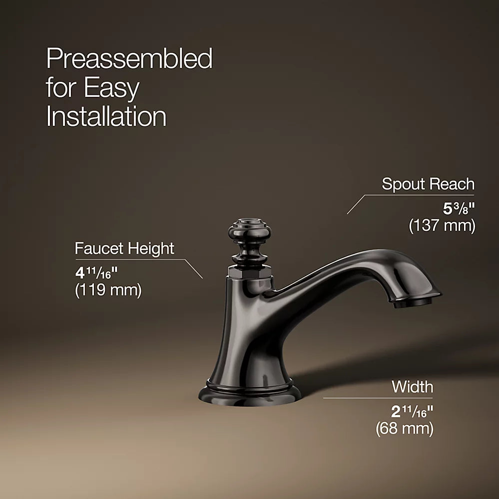 Kohler Artifacts with Bell design Bathroom sink faucet spout with Bell design, 1.2 gpm K-72759-TT - Plumbing Market