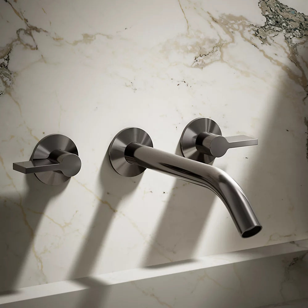 Kohler Components Wall-mount bathroom sink faucet Lever handle trim K-T77981-4-TT - Plumbing Market