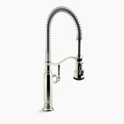 Kohler Tournant Semi-professional kitchen sink faucet with three-function sprayhead K-77515-SN - Plumbing Market