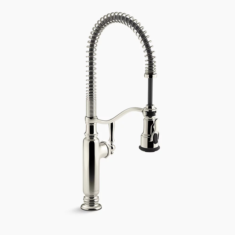 Kohler Tournant Semi-professional kitchen sink faucet with three-function sprayhead K-77515-SN - Plumbing Market