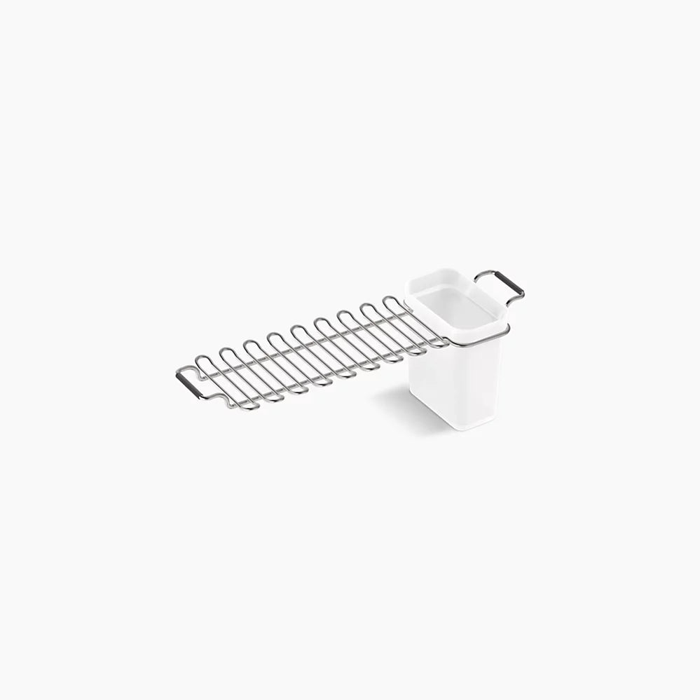 Kohler Farmstead Utility rack with cup K-21109-ST - Plumbing Market