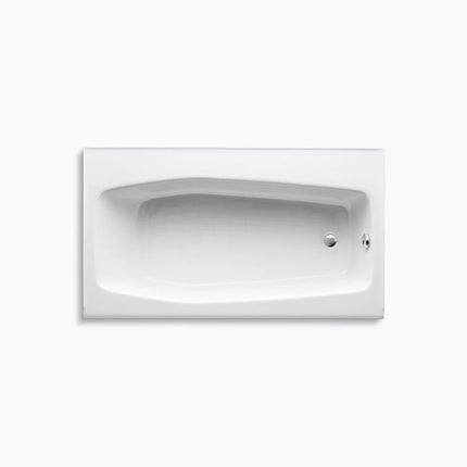 Kohler Villager 60" x 34-1/4" alcove bath, right drain K-714-0 - Plumbing Market