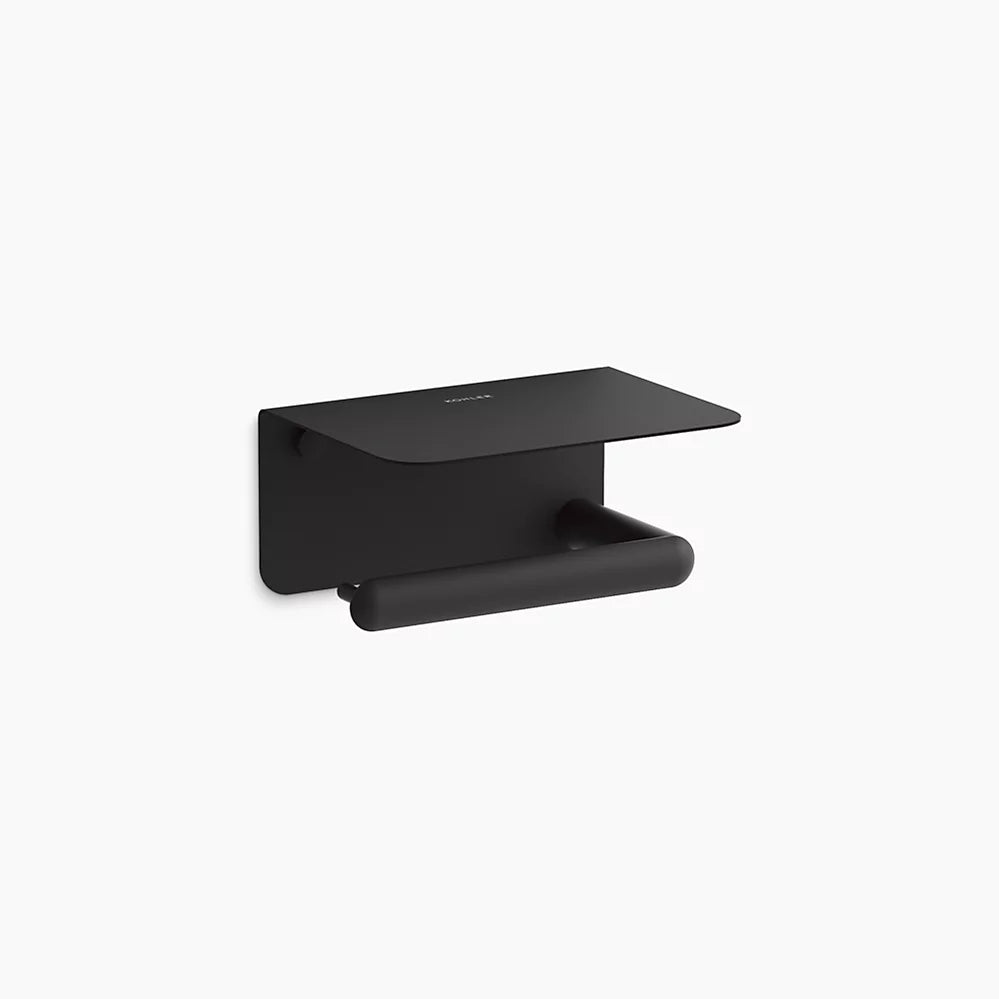 Kohler Kumin Covered horizontal toilet paper holder K-29221-BL - Plumbing Market