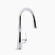 Kohler Bellera Pull-down kitchen sink faucet with three-function sprayhead K-560-CP - Plumbing Market