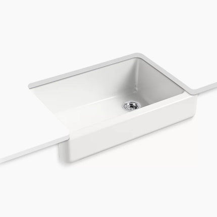 Kohler Whitehaven 32-1/2" undermount single-bowl farmhouse kitchen sink K-5826-FF - Plumbing Market