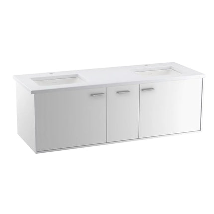 Kohler Jute 60" wall-hung bathroom vanity cabinet K-99548-1WA - Plumbing Market