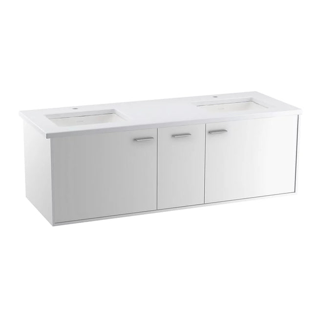 Kohler Jute 60" wall-hung bathroom vanity cabinet K-99548-1WA - Plumbing Market