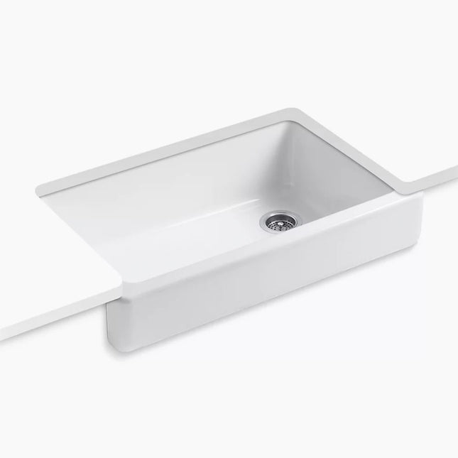 Kohler Whitehaven 35-1/2" undermount single-bowl farmhouse kitchen sink K-6488-0 - Plumbing Market
