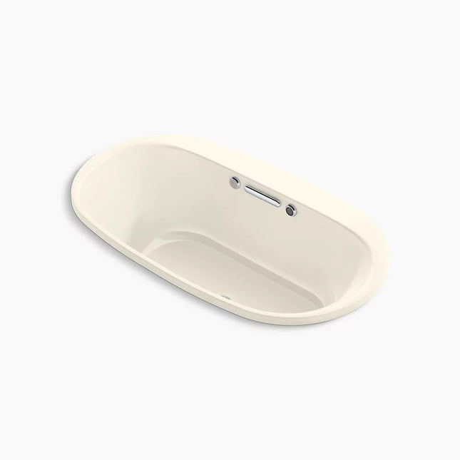 Kohler Underscore 66" x 36" drop-in Heated BubbleMassage air bath with Bask heated surface K-5716-GHW-96 - Plumbing Market