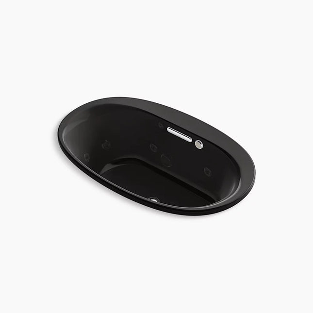 Kohler Underscore 59-3/4" x 35-3/4" drop-in Heated BubbleMassage air bath with whirlpool K-5714-XHGH-7 - Plumbing Market