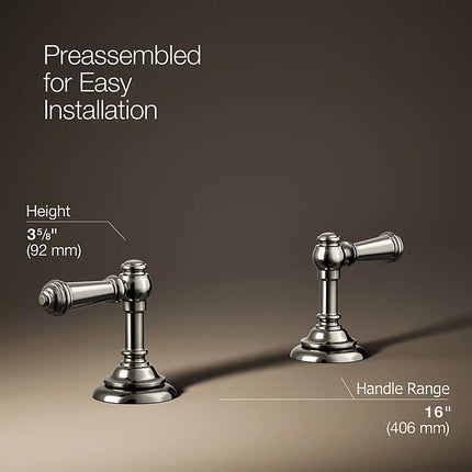 Kohler Artifacts Lever bathroom sink faucet handles K-98068-4-SN - Plumbing Market