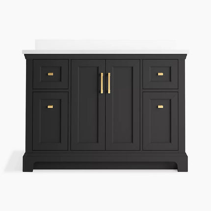 Kohler Charlemont 48" bathroom vanity cabinet with sink and quartz top K-29262-BD1-DWG - Plumbing Market