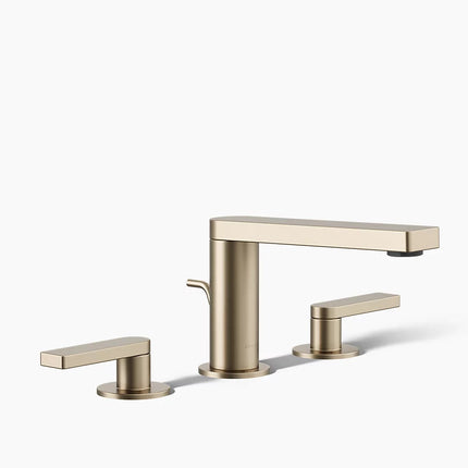 Kohler Composed Widespread bathroom sink faucet with Lever handles, 1.2 gpm K-73060-4-BV - Plumbing Market