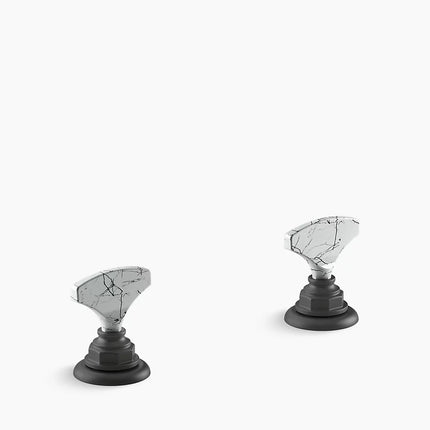 Kohler Artifacts Howlite T-handle bathroom sink faucet handles K-98068-6HWL-BL - Plumbing Market