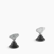 Kohler Artifacts Howlite T-handle bathroom sink faucet handles K-98068-6HWL-BL - Plumbing Market