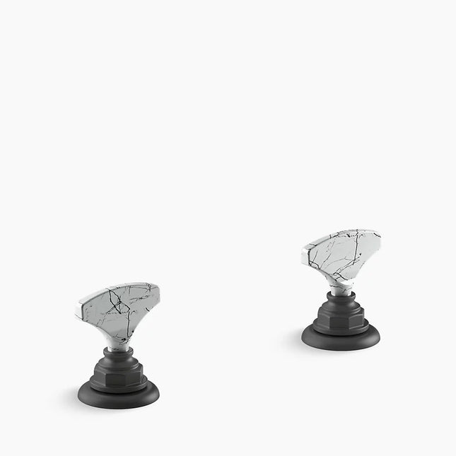 Kohler Artifacts Howlite T-handle bathroom sink faucet handles K-98068-6HWL-BL - Plumbing Market