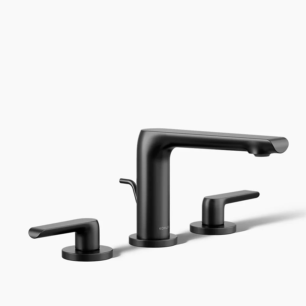 Kohler Avid Widespread bathroom sink faucet, 0.5 gpm K-97352-4N-BL - Plumbing Market