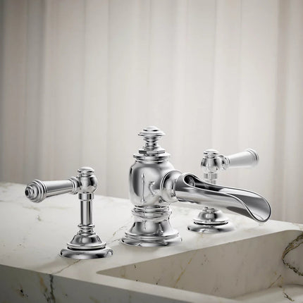 Kohler Artifacts with Flume design Bathroom sink faucet spout with Flume design, 1.2 gpm K-72761-CP - Plumbing Market