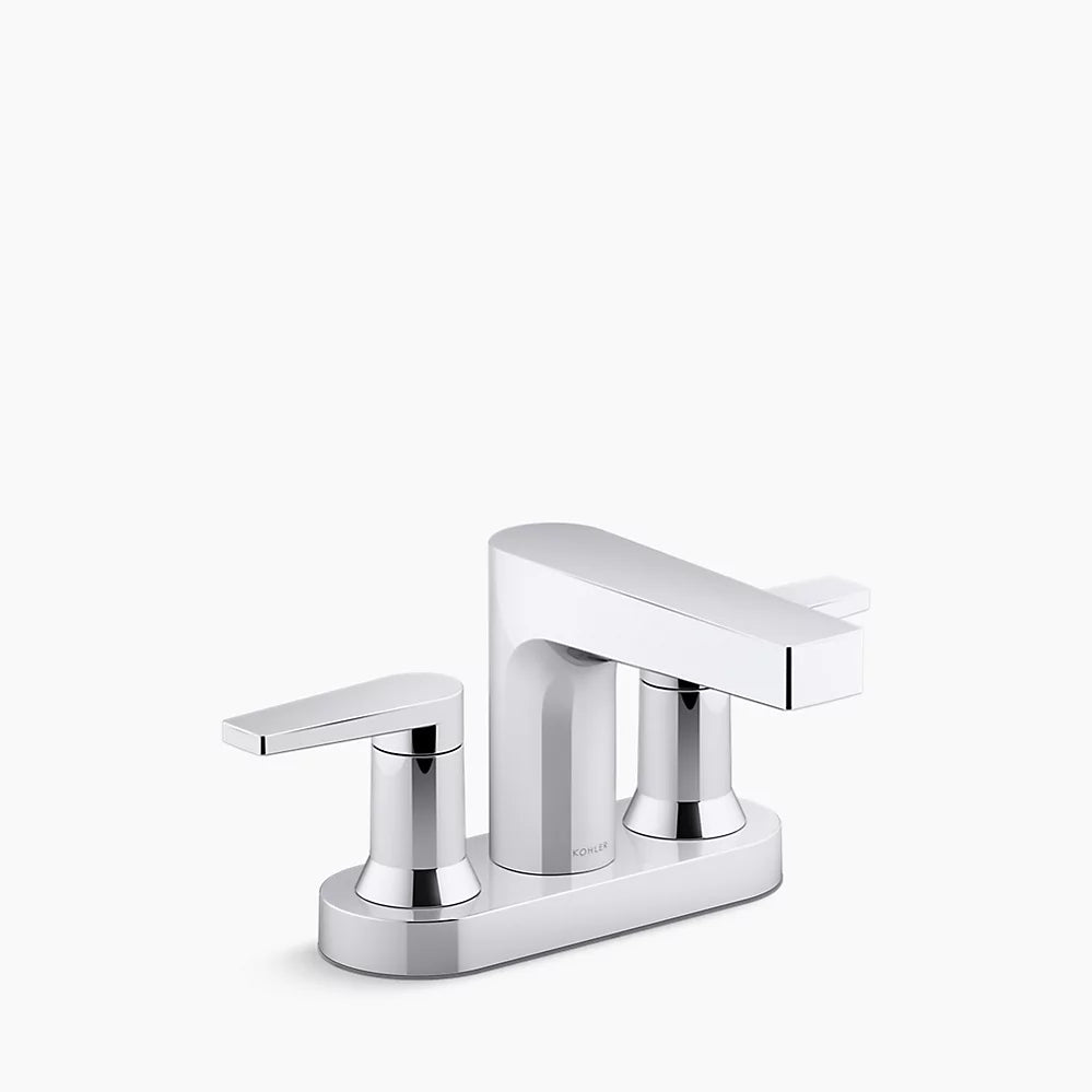 Kohler Taut Centerset bathroom sink faucet, 1.2 gpm K-97031-4-CP - Plumbing Market