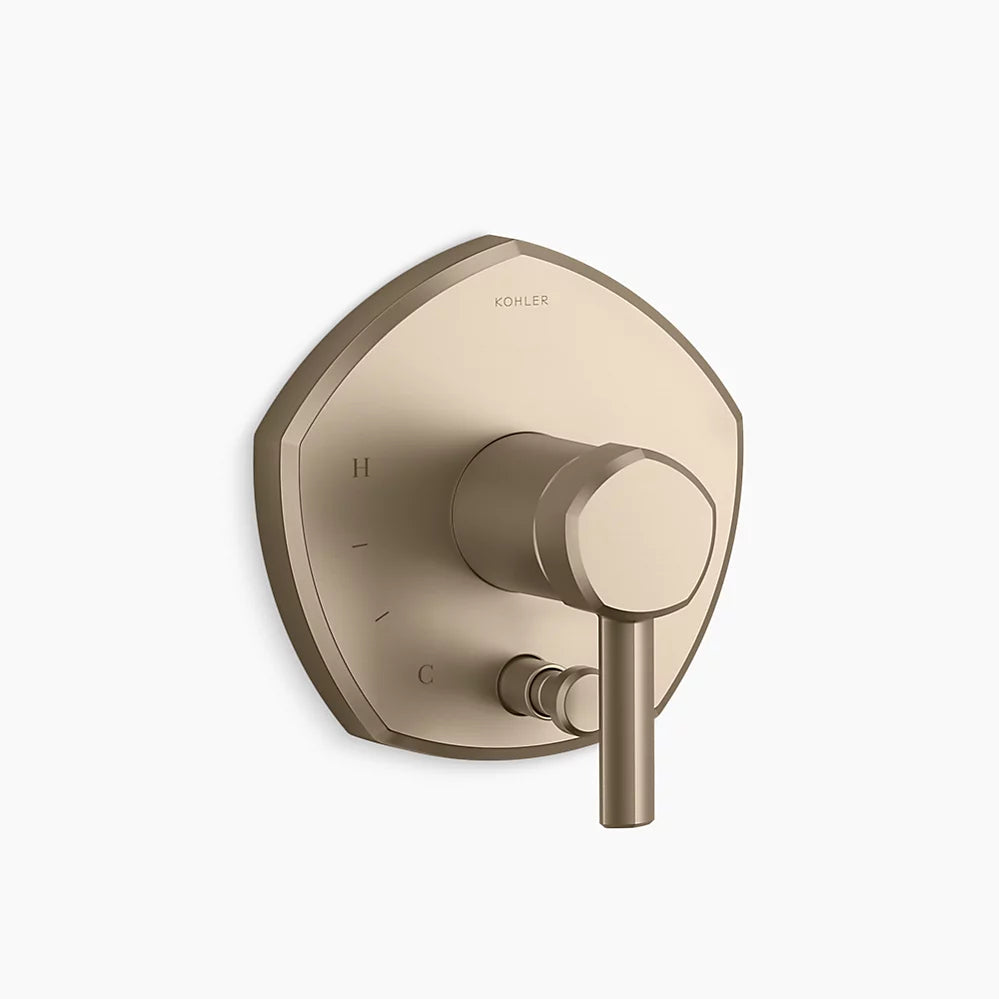 Kohler Occasion Rite-Temp Vlv Trm W/Div T27044-4-BV - Plumbing Market