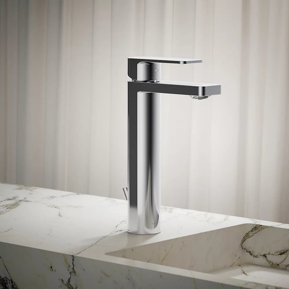 Kohler Parallel Tall single-handle bathroom sink faucet, 0.5 gpm K-23475-4N-CP - Plumbing Market