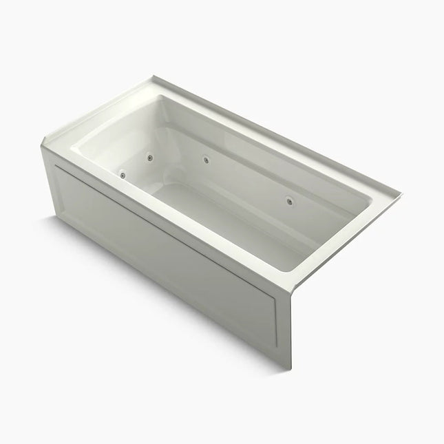 Kohler Archer 66" x 32" alcove whirlpool bath with Bask heated surface, right drain K-1949-RAW-NY - Plumbing Market