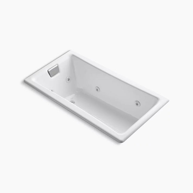 Kohler Tea-for-Two 60" x 32" drop-in/undermount whirlpool bath K-852-JHB-0 - Plumbing Market