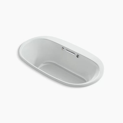 Kohler Underscore 66" x 36" drop-in Heated BubbleMassage air bath with Bask heated surface K-5716-GHW-95 - Plumbing Market