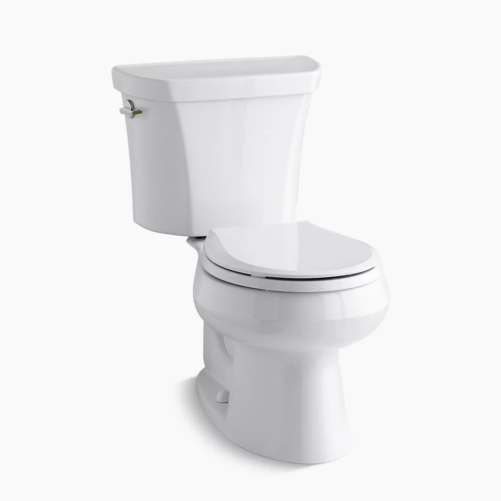 Kohler Wellworth 1.6 GPF Two-piece round-front toilet dual-flush - Plumbing Market