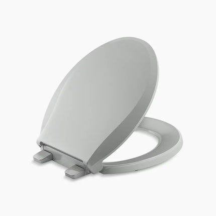 Kohler Cachet ReadyLatch Quiet-Close Round-Front Toilet Seat Ice Gray - Plumbing Market