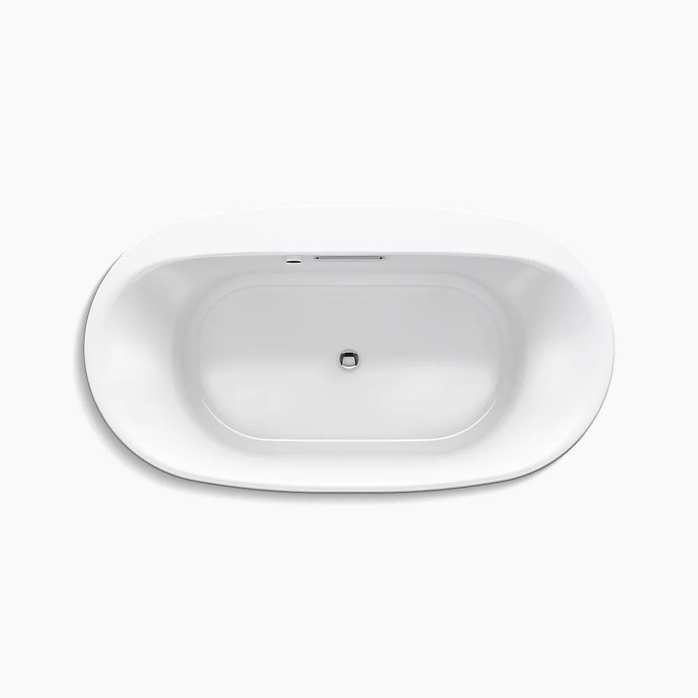 Kohler Underscore 65-1/2" x 35-3/4" drop-in bath with Bask heated surface K-5715-W1-0 - Plumbing Market
