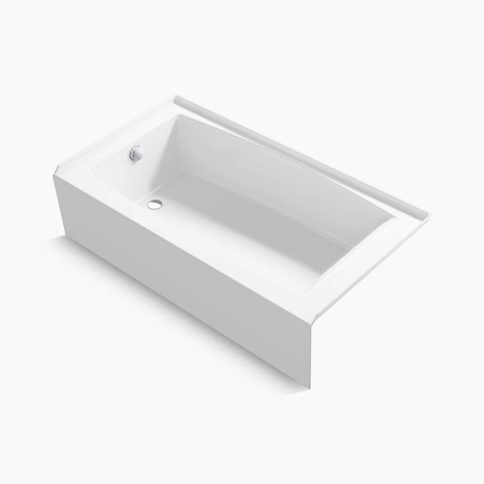 Kohler Entity 60" x 32" alcove bath with left drain K-26108-LA-0 - Plumbing Market
