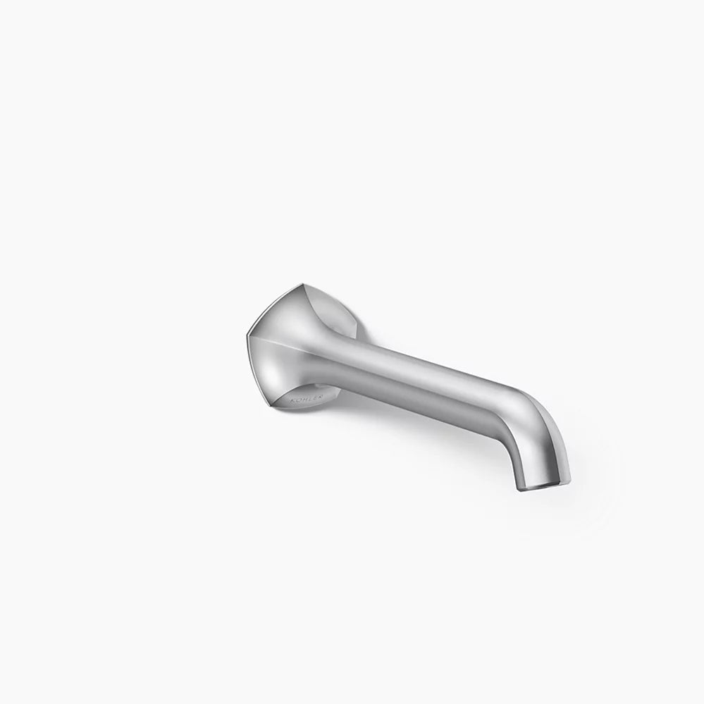 Kohler Occasion Wall-mount bathroom sink faucet spout with Straight design, 1.2 gpm K-T27011-ND-CP - Plumbing Market