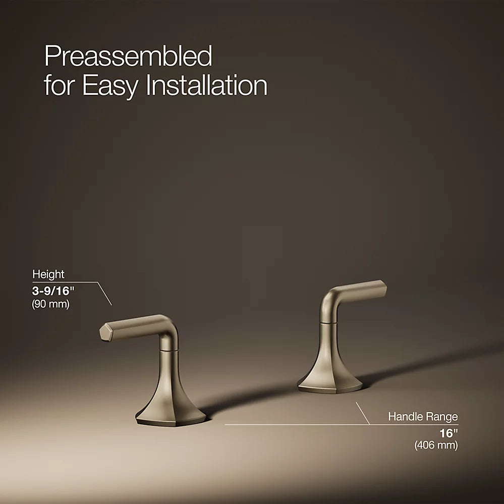 Kohler Occasion Lever bathroom sink faucet handles K-27010-4-BV - Plumbing Market