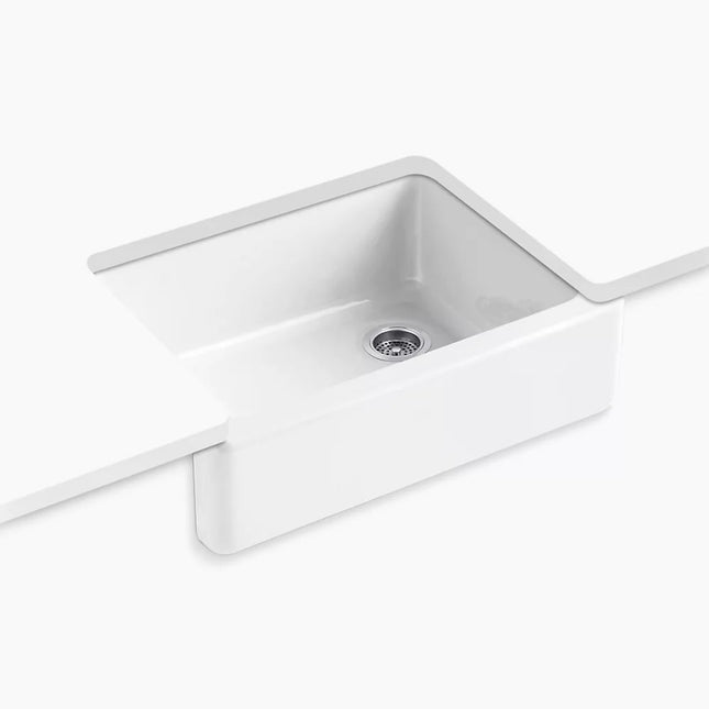 Kohler Whitehaven 29-3/4" undermount single-bowl farmhouse kitchen sink K-6487-0 - Plumbing Market