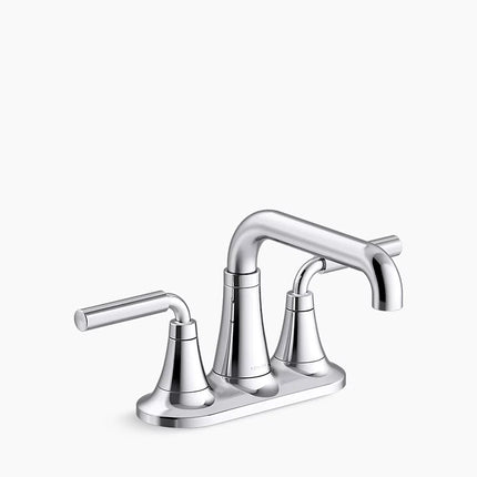 Kohler Tone Centerset bathroom sink faucet, 0.5 gpm K-27414-4N-CP - Plumbing Market