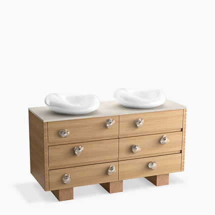 Kohler Landshapes by Daniel Arsham 60" bathroom vanity cabinet K-32299-STT - Plumbing Market