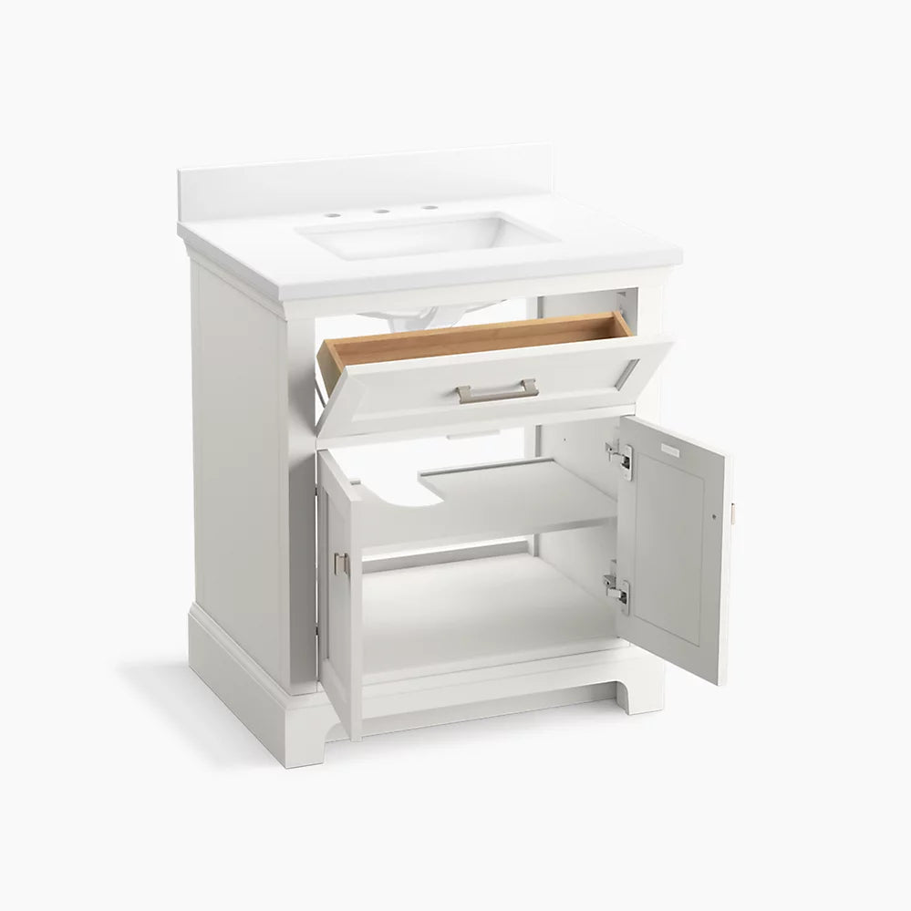 Kohler Charlemont 30" bathroom vanity cabinet with sink and quartz top K-29260-BD1-0 - Plumbing Market