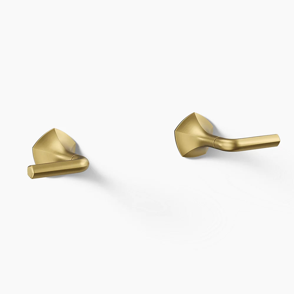 Kohler Occasion Wall-mount bathroom sink faucet Lever handle trim, 1.2 gpm K-T27013-4-2MB - Plumbing Market