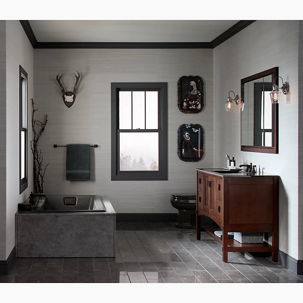 Kohler Tea-for-Two 60" x 32" drop-in Heated BubbleMassage air bath K-852-GHBN-0 - Plumbing Market
