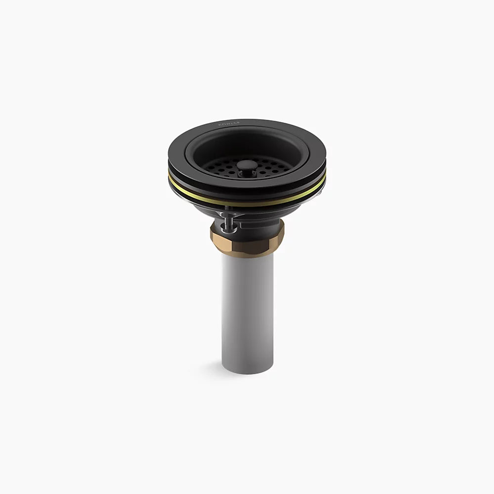 Kohler Duostrainer Sink drain and strainer with tailpiece K-8801-BL - Plumbing Market