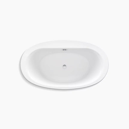 Kohler Sunstruck 60" x 34" freestanding bath with straight shroud K-24001-0 - Plumbing Market